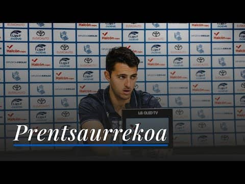 RUEDA DE PRENSA 09:00  | Arturo Ruiz | Real Sociedad - Deportivo