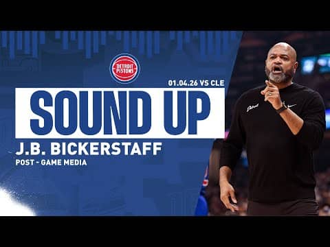 Post-Game Press Conference: J.B. Bickerstaff | Pistons vs. Cleveland Cavaliers | 01.04.26