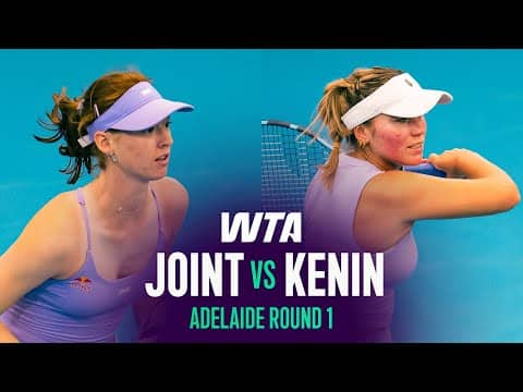 Maya Joint vs. Sofia Kenin | 2026 Adelaide Round 1 | WTA Match Highlights