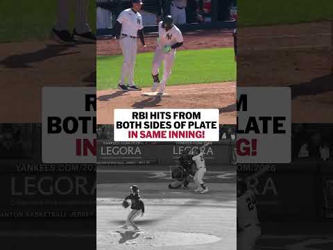 Jasson Domínguez just did something you don't see very often 👀