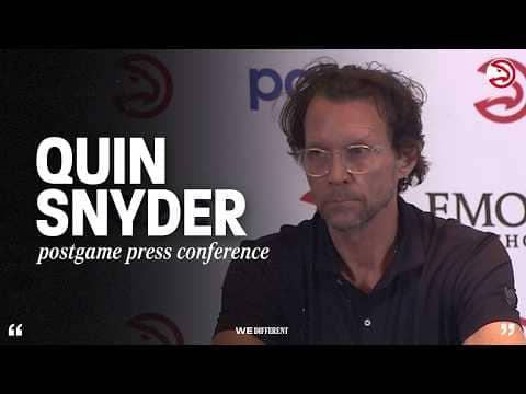 Hawks vs. Nets Postgame Press Conference: Quin Snyder