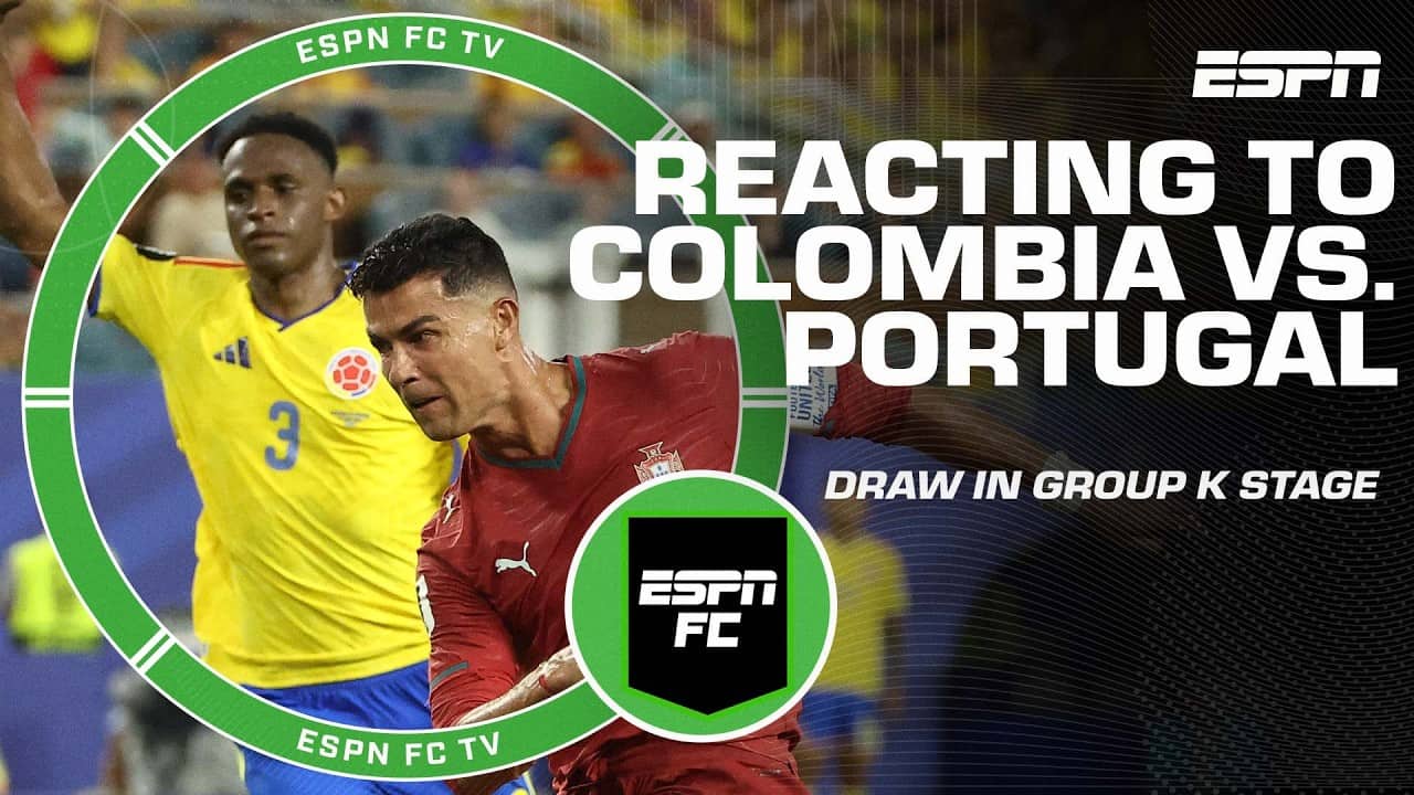 Portugal was underwhelming vs. Colombia! - Ale Moreno on draw in Group K stage | ESPN FC