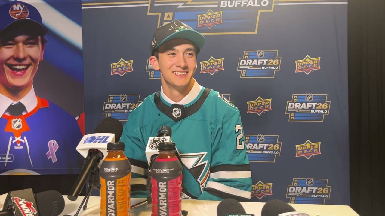 Lin Talks Practicing With Celebrini, Friendship With Verhoeff, Hanging With Michael Buble