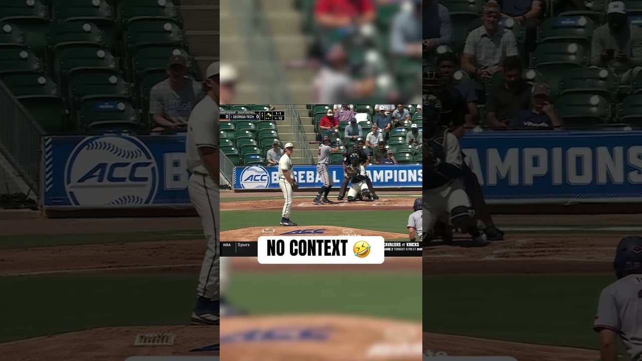 Vibes are high at the ACC Tournament 🤣 #virginiacavaliers #accbaseball #collegebaseball
