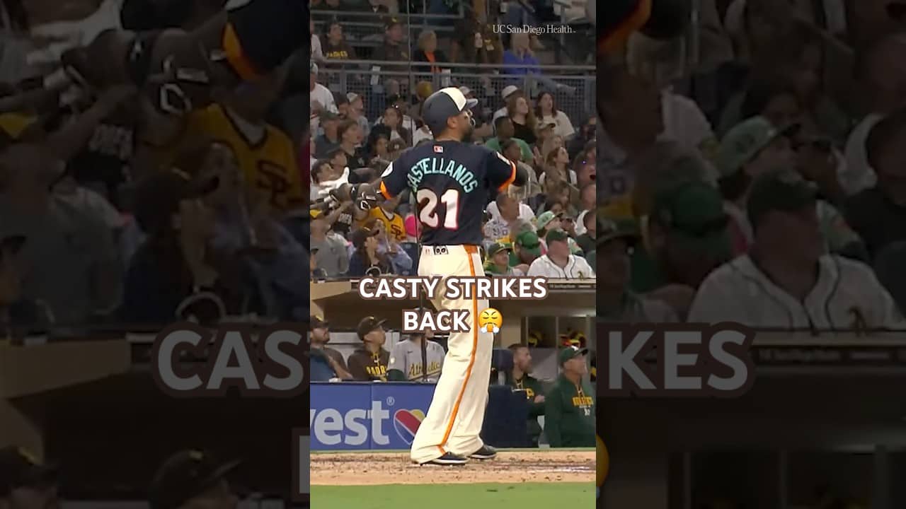 Casty Strikes Back 😤 #mlb #homerun #baseball #nickcastellanos #padres #sandiego