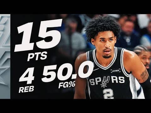 Dylan Harper PLAYED WELL In His Debut | October 22, 2025