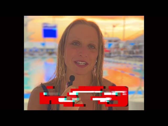 Isabelle Stadden on Monster 2:04.3 200 Back: "Can't say it wasn't expected"