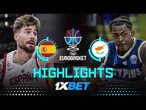 Spain 🇪🇸 vs Cyprus 🇨🇾 | 1XBET Highlights | FIBA EuroBasket 2025