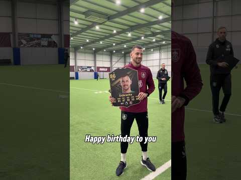 Martin Dúbravka reacts to his EA FC 26 TOTW card on his birthday 🎮 #BurnleyFC #football #eafc