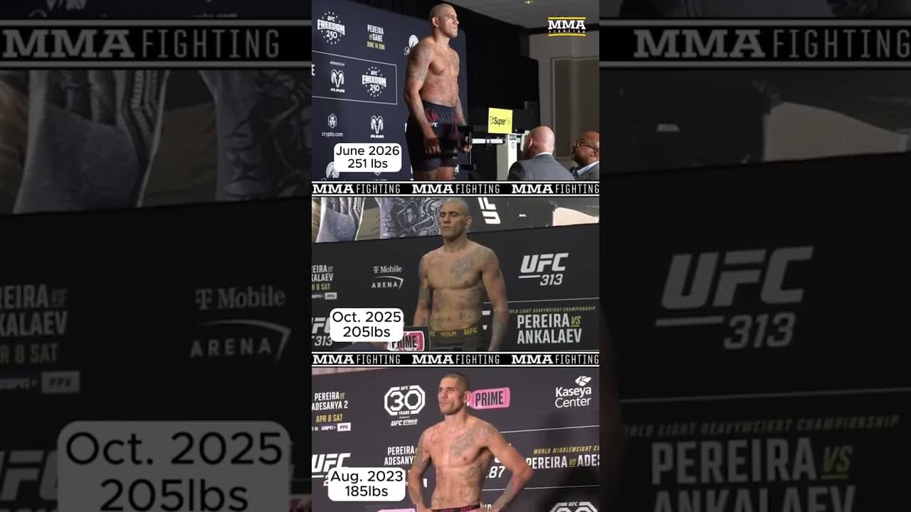Alex Pereira's CRAZY journey from middleweight to HEAVYWEIGHT at UFC White House | MMA Fighting