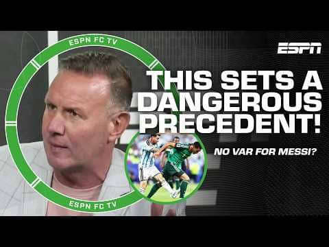 Craig Burley takes issue with Lionel Messi AVOIDING RED CARD against Algeria 👀 | ESPN FC