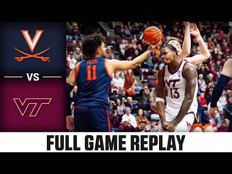 Virginia vs. Virginia Tech Full Game Replay | 2025-26 ACC Men's Basketball
