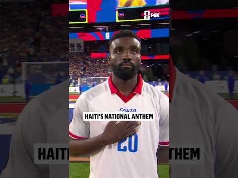 For the first time since 1974, Haiti's national anthem is played at the FIFA World Cup 🇭🇹