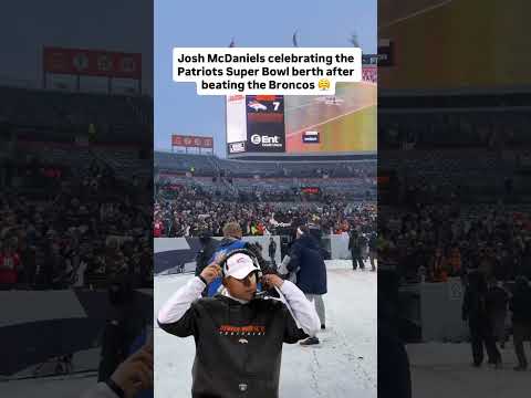 Josh McDaniels celebrating on the field in Denver 😤 (via NFL)