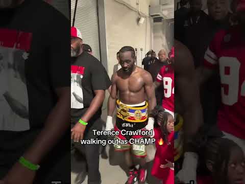 CHAMP 🥊 #CaneloCrawford