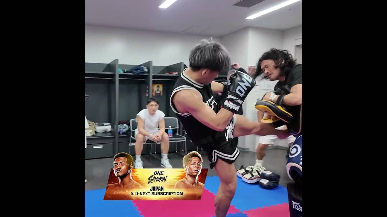 Final preparations for Team Vasileus 🥊 Buy your PPV to see Takeru and Yuki Yoza at ONE SAMURAI 1!