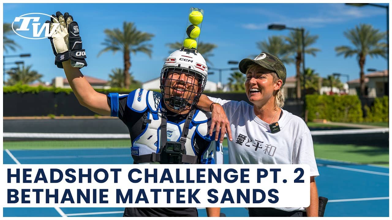 Tennis Target Practice Gone Wrong with Bethanie Mattek-Sands 😂🎾