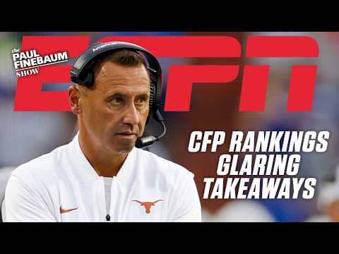 GLARING TAKEAWAYS from the first College Football Playoff Rankings 😯 | The Paul Finebaum Show