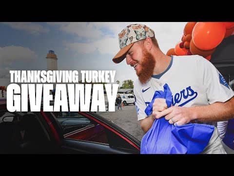 Los Angeles Dodgers Thanksgiving Turkey Giveaway 2025