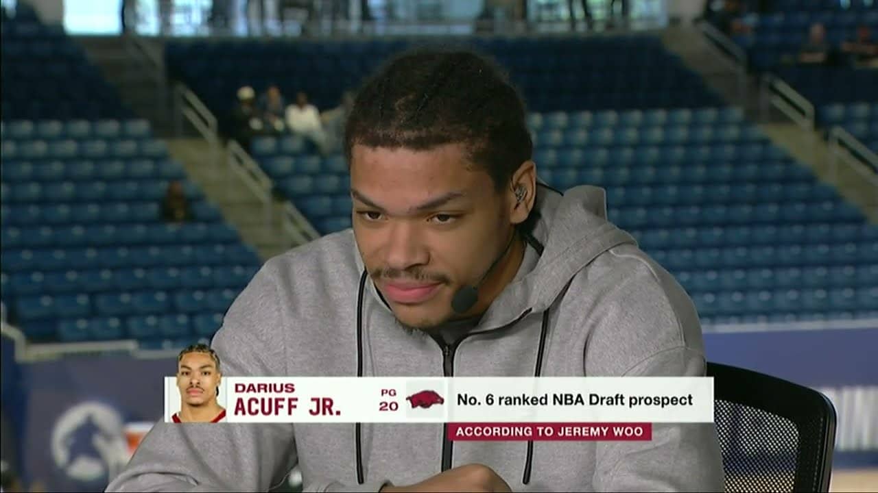 Darius Acuff Jr. Breaks Down His Game at the 2026 AWS NBA Draft Combine