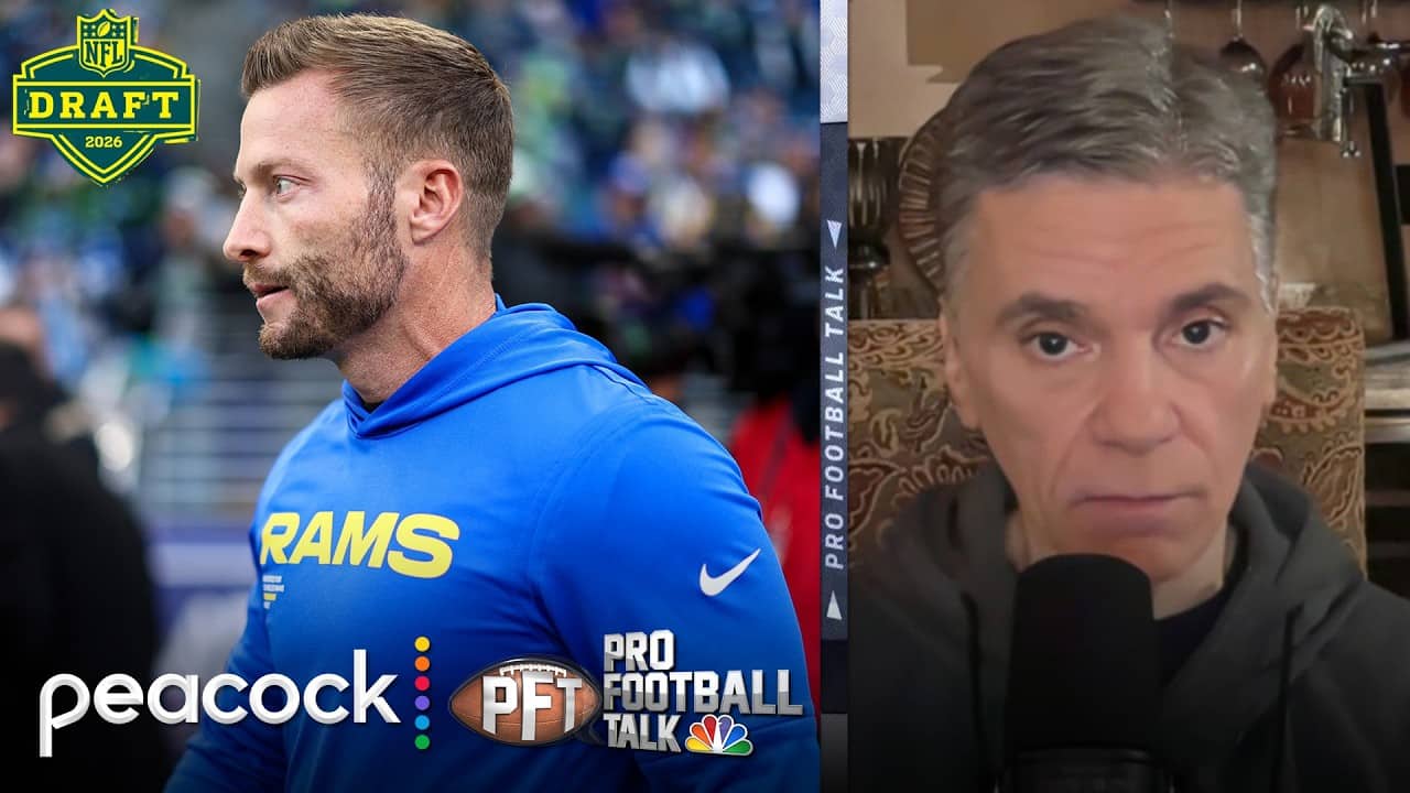 Sean McVay was 'salty' that Rams drafted Ty Simpson in Round 1 | Pro Football Talk | NFL on NBC