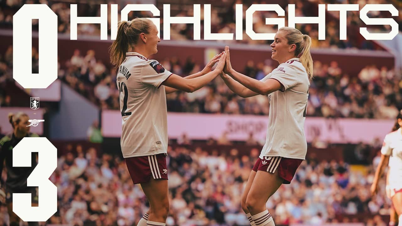 RUSSO AT THE DOUBLE ✌️ | HIGHLIGHTS | Aston Villa vs Arsenal (0-3) | Russo, Maanum