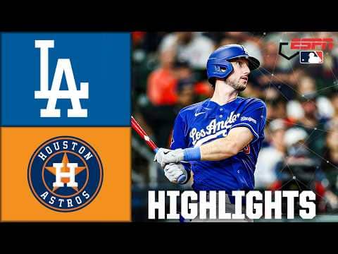 Los Angeles Dodgers vs. Houston Astros | Full Game Highlights | ESPN MLB