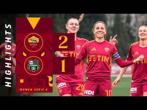 ROMA 2-1 SASSUOLO | SERIE A FEMMINILE 2025-26