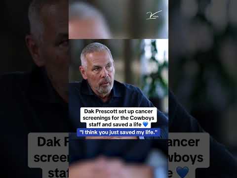 Dak Prescott’s Faith Fight Finish Foundation helped Tad Carper’s catch early signs of cancer 💙