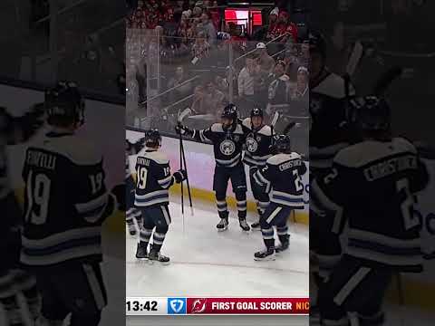 MASON MARCHMENT SCORES HIS FIRST GOAL ON CBJ HOME ICE!!! 💥