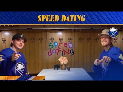 "Wassup Baby, Take Me Out To Dinner!" | Zach Benson and Bowen Byram Go Speed Dating | Buffalo Sabres