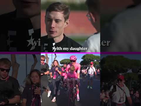 Jonas Vingegaard delivered on his promise to win the Maglia Rosa for his daughter 🩷
