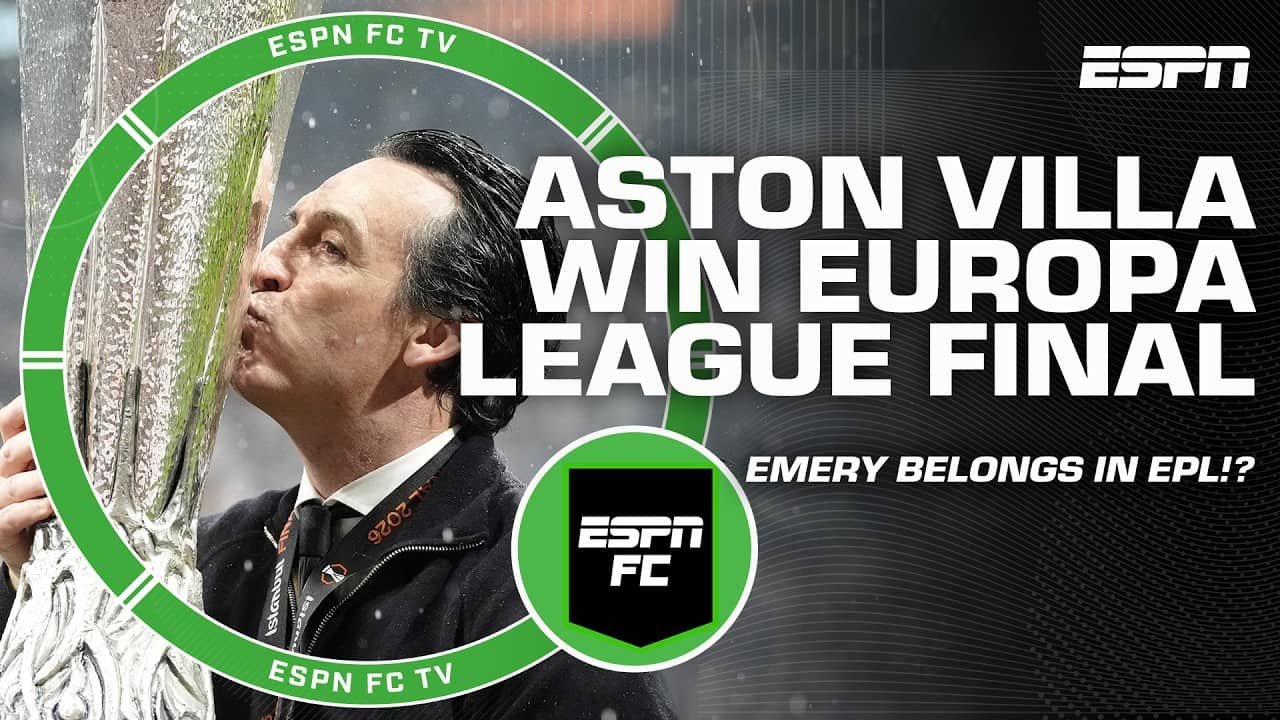 REACTION to Aston Villa winning Europa League Final 🏆 Unai Emery's FIFTH final! | ESPN FC