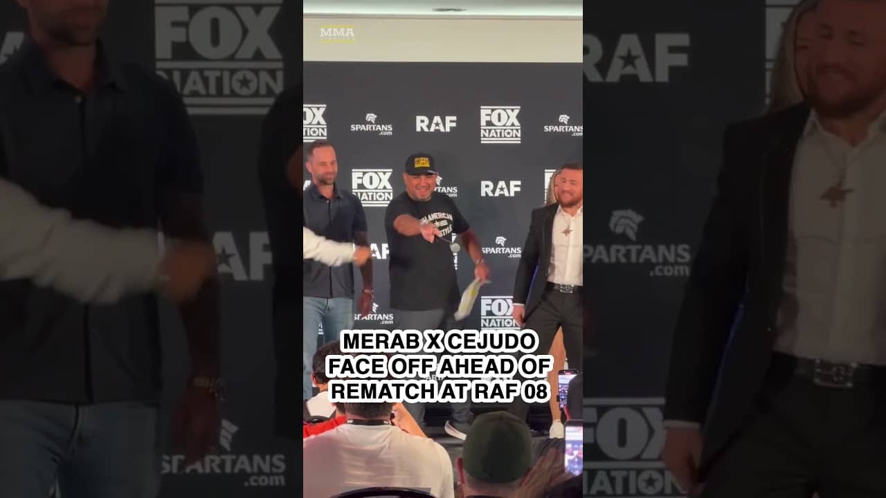 Merab Dvalishvili vs. Henry Cejudo INTENSE RAF 08 faceoff | MMA Fighting