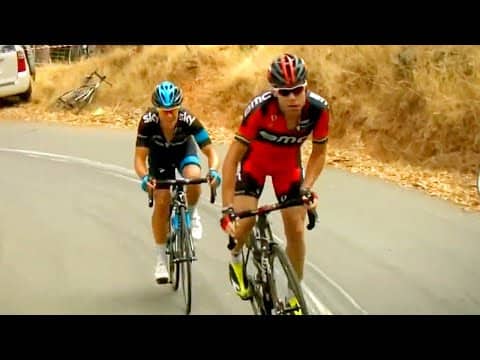 Cadel Evans Corkscrew DETONATION of Richie Porte : Tour Down Under 2014 Stage 3
