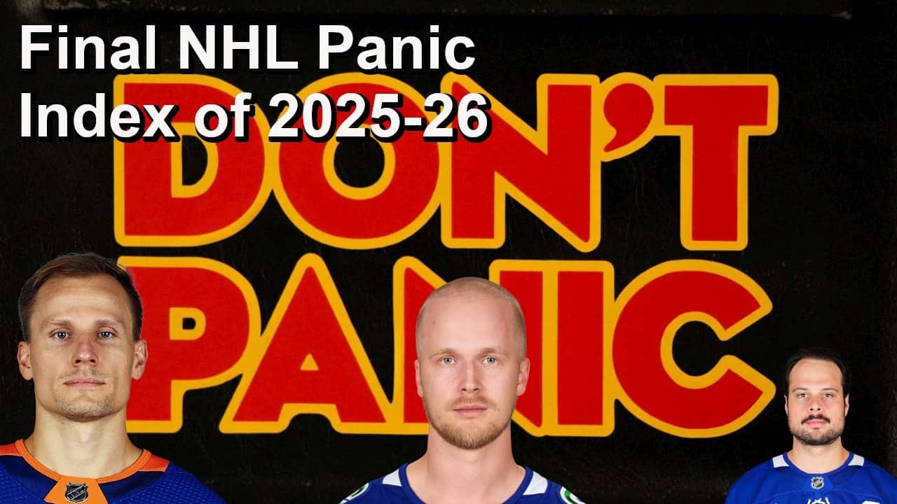 Final Panic Index of the 2025-26 NHL Season