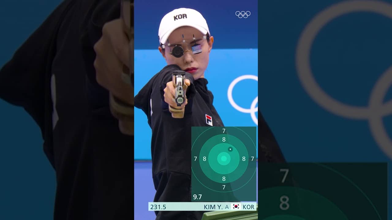 How much aura? 👀 Us: Kim Yeji level of Aura 😌✨ #Paris2024 #Olympics