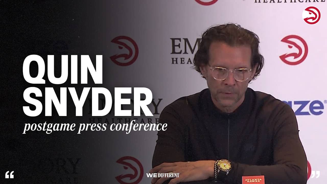 Hawks vs. Warriors Postgame Press Conference: Quin Snyder