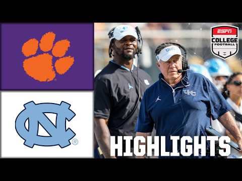 Clemson Tigers vs. North Carolina Tar Heels | Full Game Highlights | ESPN College Football
