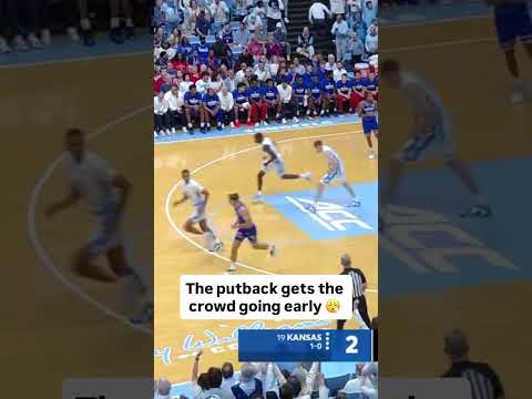 That's how you start a game 💪 #unc #accbasketball #collegebasketball #northcarolina