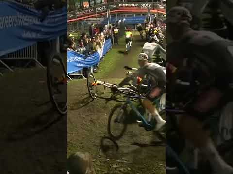 Handle with care ⚠️ Felipe Orts hits the deck after putting himself off-balance on the poles.