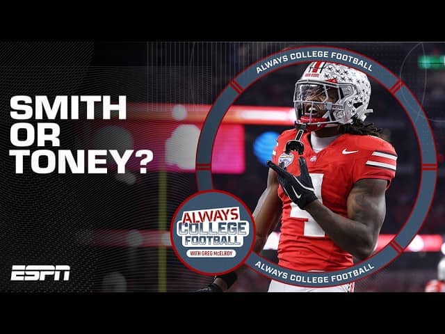 Who's the best OVERALL Football player: Smith or Toney?