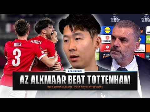 "BIG WAKE UP" Son explains | Postecoglu and Martens analyze Tottenham STUMBLING versus AZ Alkmaar 😴🤯