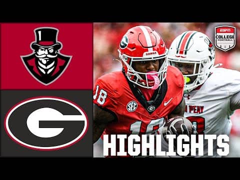 Austin Peay Governors vs. Georgia Bulldogs | Full Game Highlights | ESPN College Football
