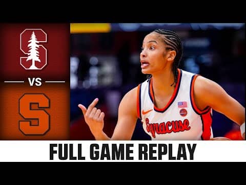 Stanford vs. Syracuse Full Game Replay | 2025-26 ACC Women's Basketball