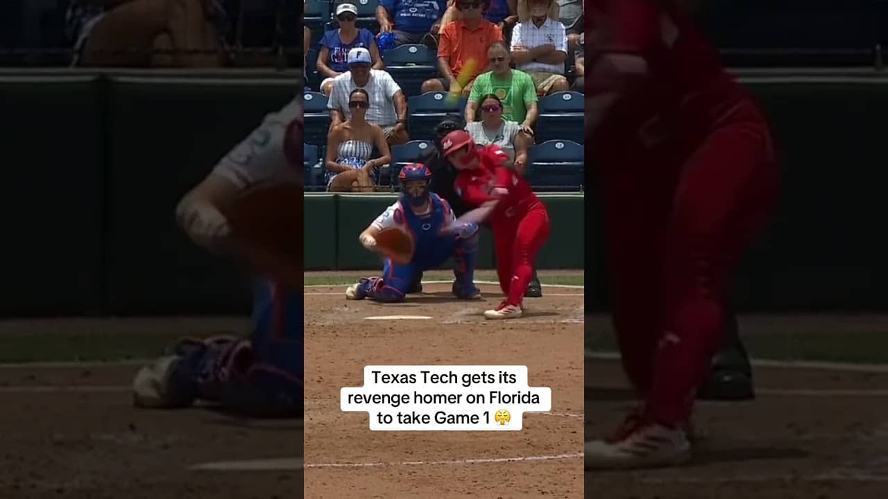 Texas Tech came back to take Game 1 of the Super Regionals 🔥