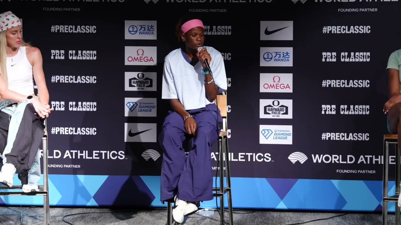 Keely Hodgkinson, Lilian Odira and Raevyn Rogers Press Conference Ahead Of 2026 Prefontaine Classic