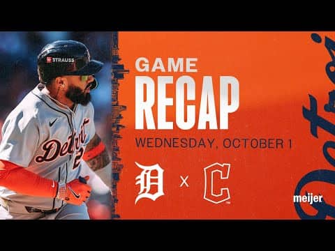 Tigers vs Guardians Highlights | 10/1/25