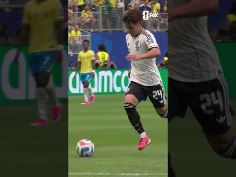 A giveaway from Brazil in the midfield and Japan capitalizes