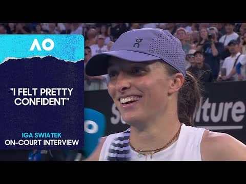 Iga Swiatek On-Court Interview | Australian Open 2026 Fourth Round